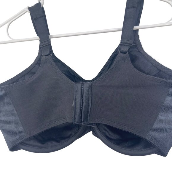 Bali Womens Satin Floral Double Support Minimizer Bra Size 34DDD Comfy Strap - Picture 6 of 9